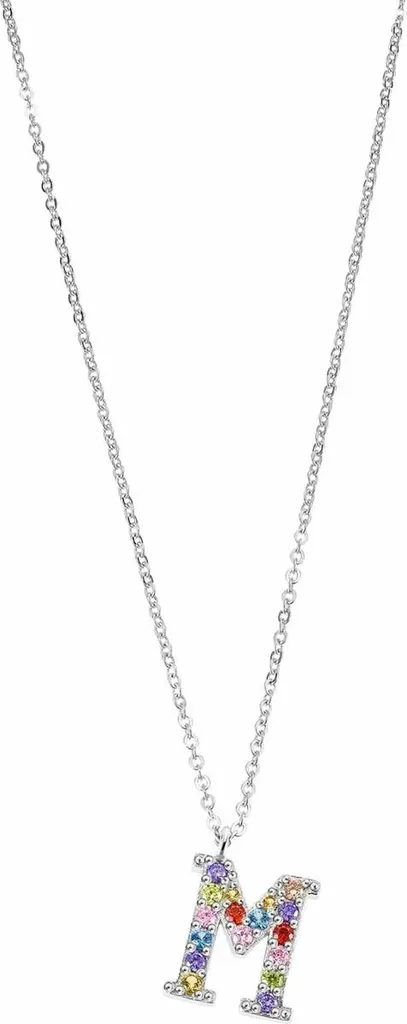 Collana Iniziale M Lotus Silver Argento 925 JLP3426-1-M Multicolor