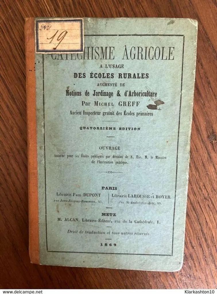 Livre de collection Catéchisme agricole, l'histoire rurale retrouvée