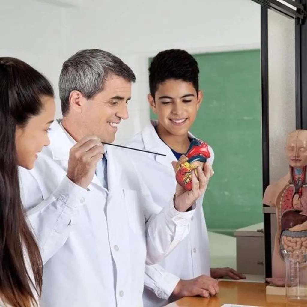 Cœur anatomique démontable taille réelle avec poster de physiologie 2 parts