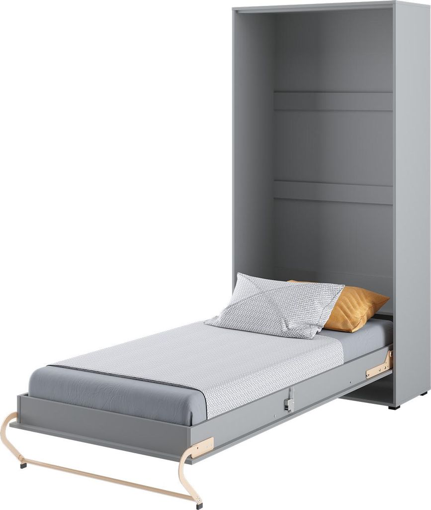 Schrankbett 90 x 200 Vertikal CP-03 Grau LENART CONCEPT PRO Produktbild 
