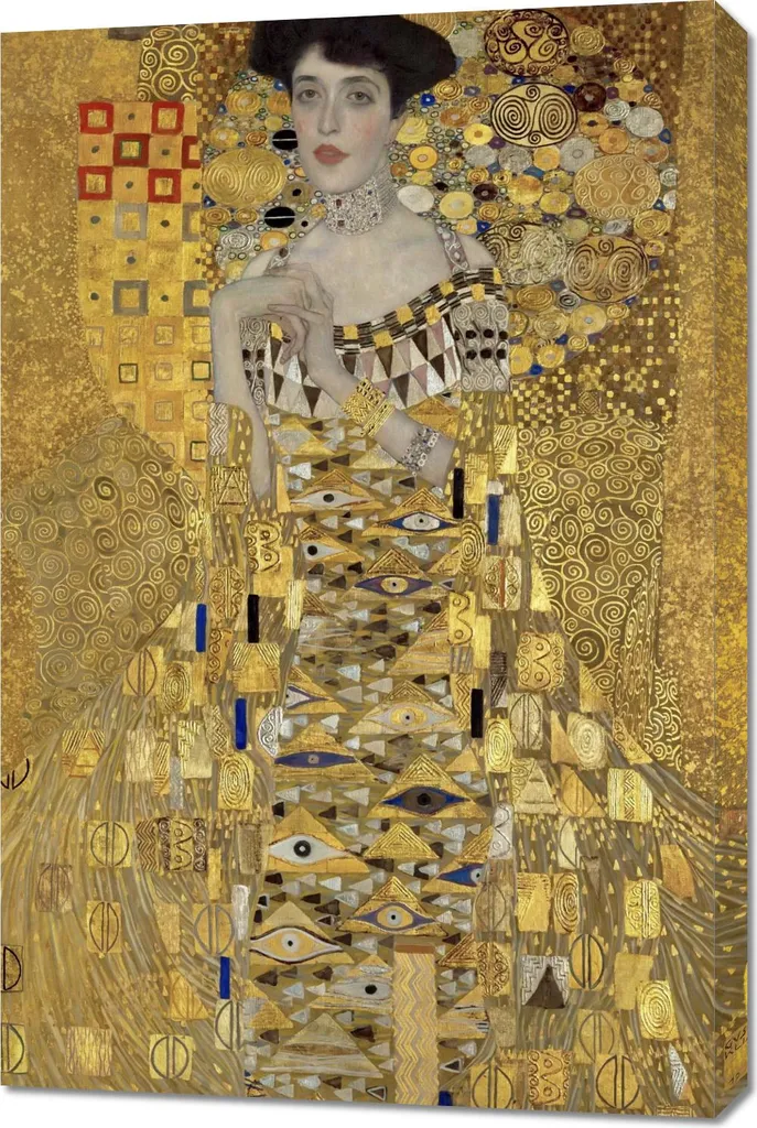 Ritratto Adele Bloch-Bauer Klimt 60x90 - Quadro Moderno per Salotto