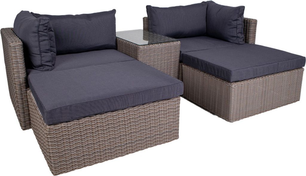 House Collection Lounge Set 5-teilig Erik Grau
