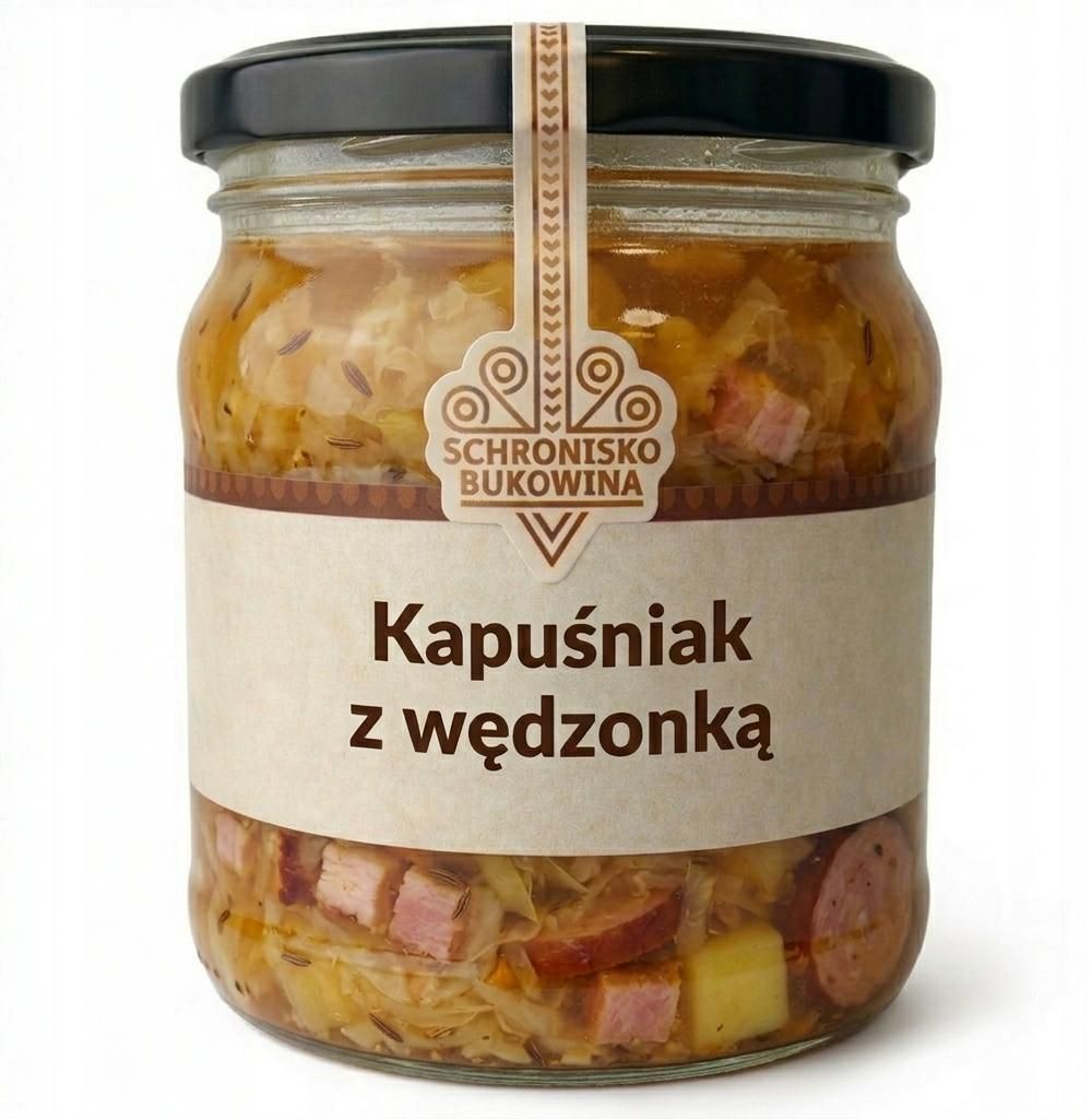 Zupa kapuściana z wędzonym mięsem 410 ml – Schronisko Zdjęcie produktu 