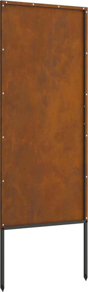 Schermo privacy da giardino in tela Rusty 50 x 140 cm Acciaio resistente alle intemperie