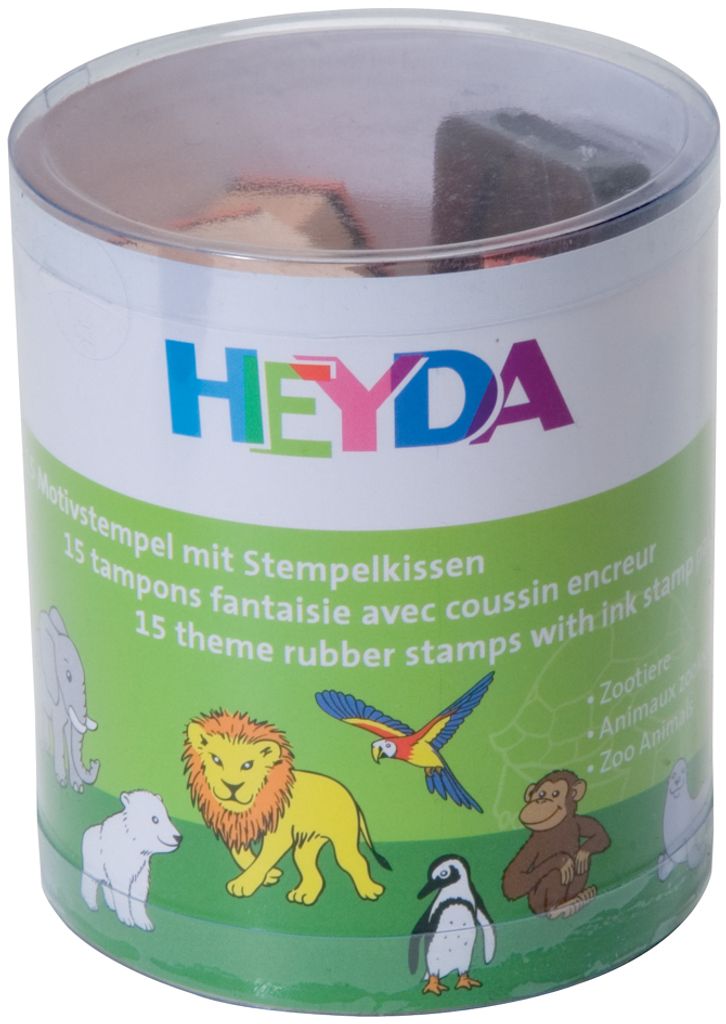 Heyda 204888491 Set di francobolli "Animali dello zoo Immagine del prodotto 