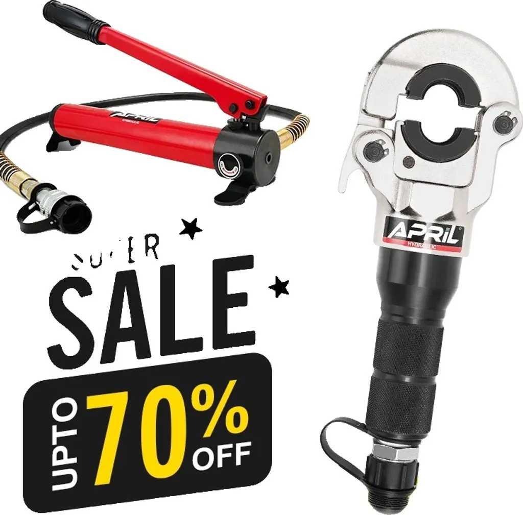Outil de sertissage hydraulique 6 tonnes avec tête pivotante CW-1632 CP-180