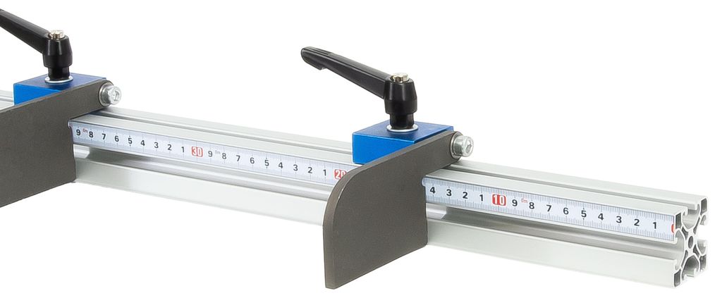 SCHMIDT systemprofile Längenanschlag C 2m Rechts-Links Aluminium Anschlag Profil