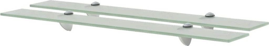 The Living Store Schwebende Regale 2 Stk. Glas 70x10 cm 8 mm