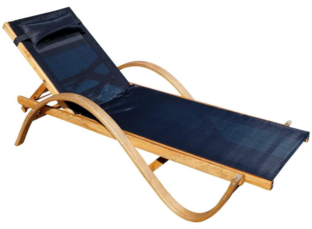 ALEOS. Sonnenliege Gartenliege Holzliege PARAISO aus Holz Produktbild 