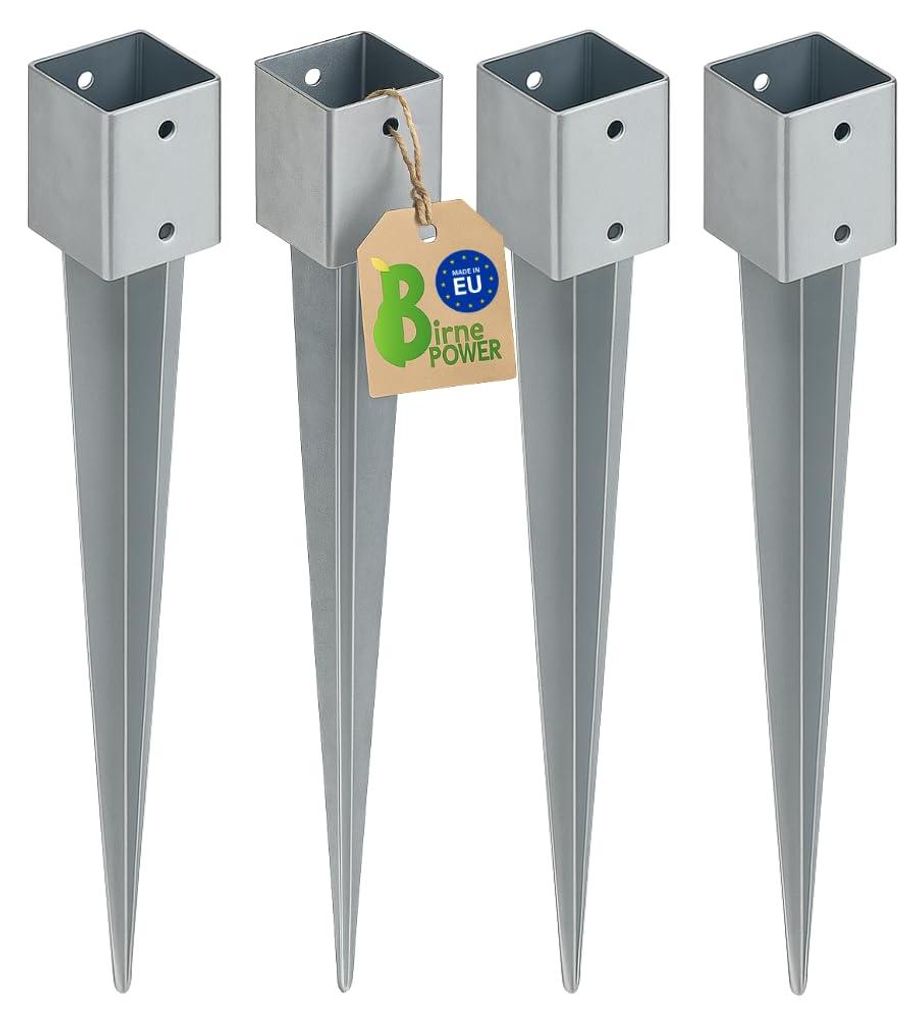 BirnePower Einschlagbodenhülse 121x121mm, 900mm Länge (4 Produktbild 