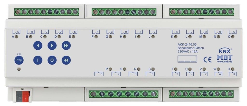 MDT KNX Schaltaktor 24fach 16A REG, 1 Stk.