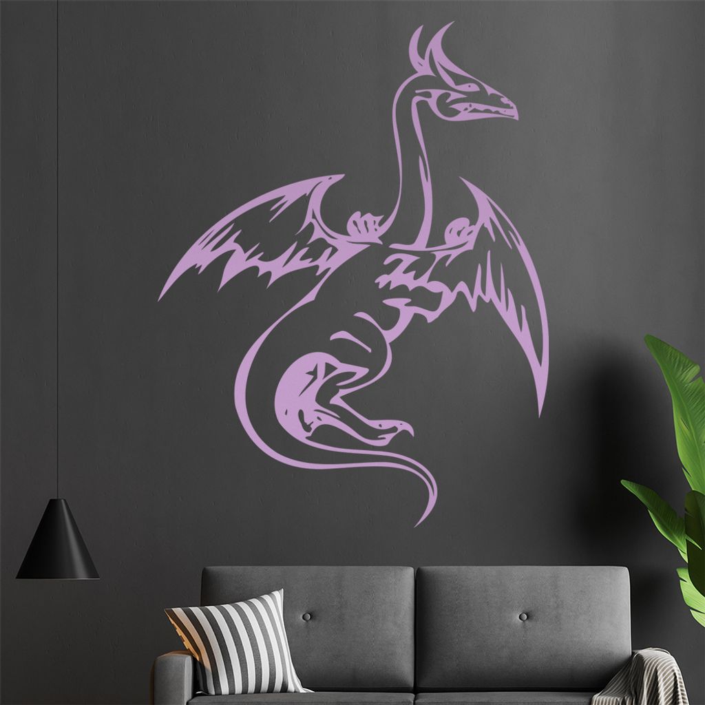Flugdrache Wandtattoo in 6 Größen - Wandaufkleber Wall Sticker - Dekoration, Küche, Wohnzimmer, Schlafzimmer, Badezimmer