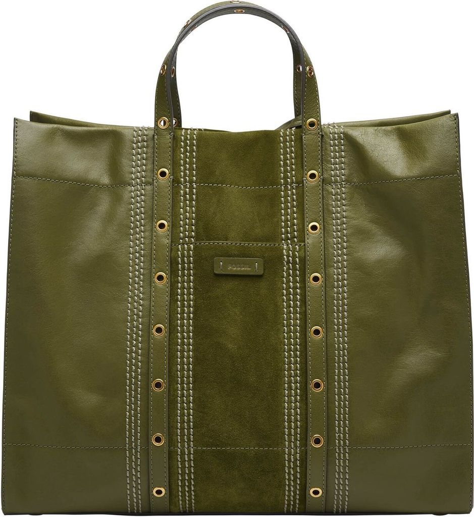 FOSSIL Schultertasche Shopper Carmen Tote Green Moss grün