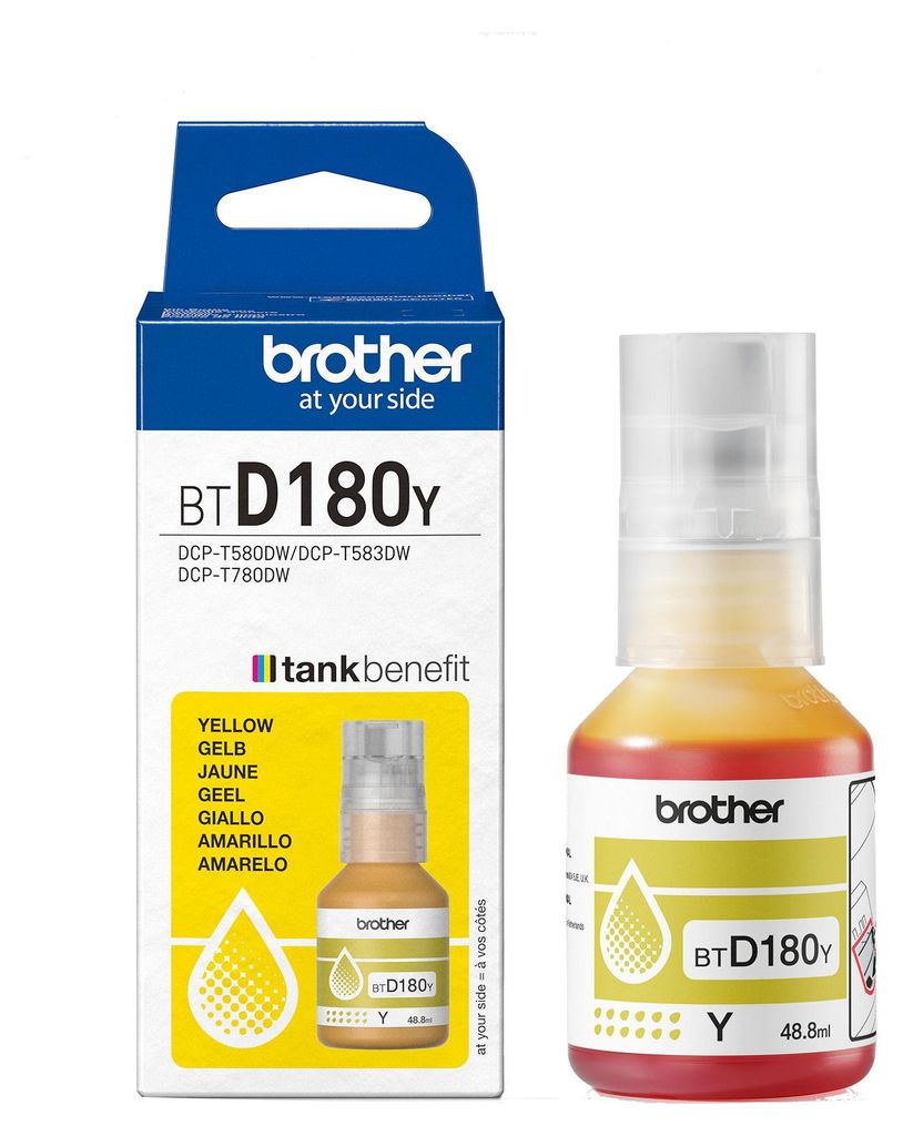 Brother BTD180Y Patrone Brother BTD180Y  Tintenflasche Gelb Imagen del producto 