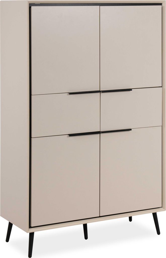 Buffetschrank Auryn - 90x38x140cm - 4 Türen und 2 Produktbild 