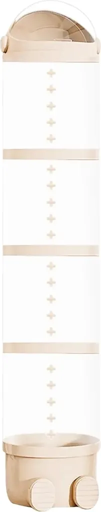 Récipient de stockage empilable beige haute qualité - Design ergonomique