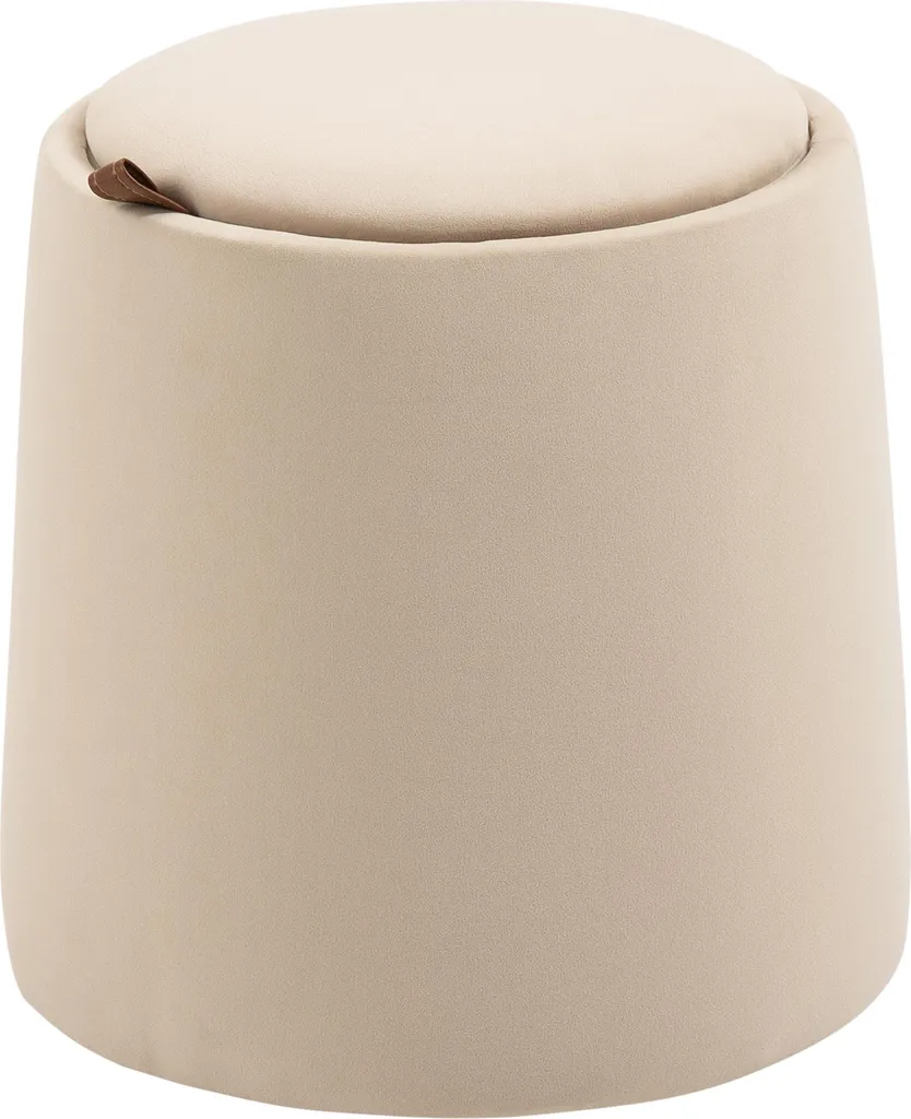 Pouf de rangement beige : la solution déco pour ranger et s'asseoir