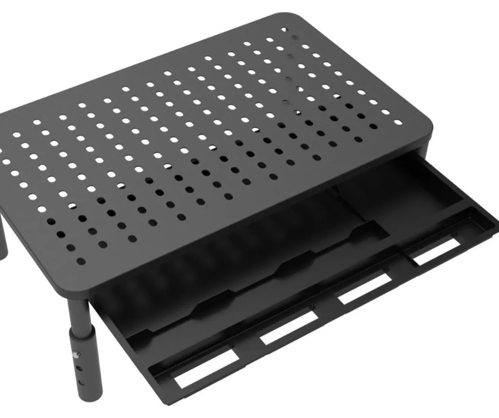 Support de Bureau pour PC 37cm Aluminium Noir : Aménagez votre Espace