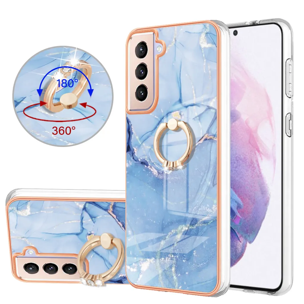 Cover Samsung S21+ 5G Fantasia e Blu | Stile e Protezione con Anello