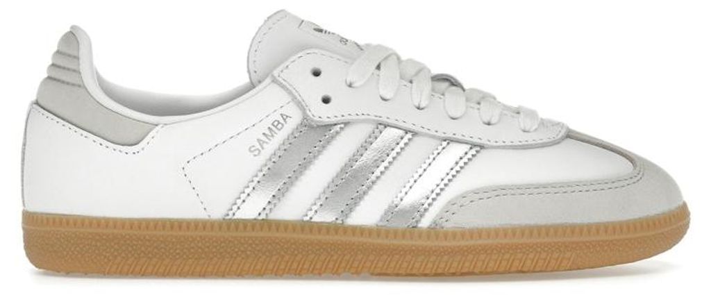 adidas Samba OG White Silver Metallic Grey (Women's) - EU Produktbild 