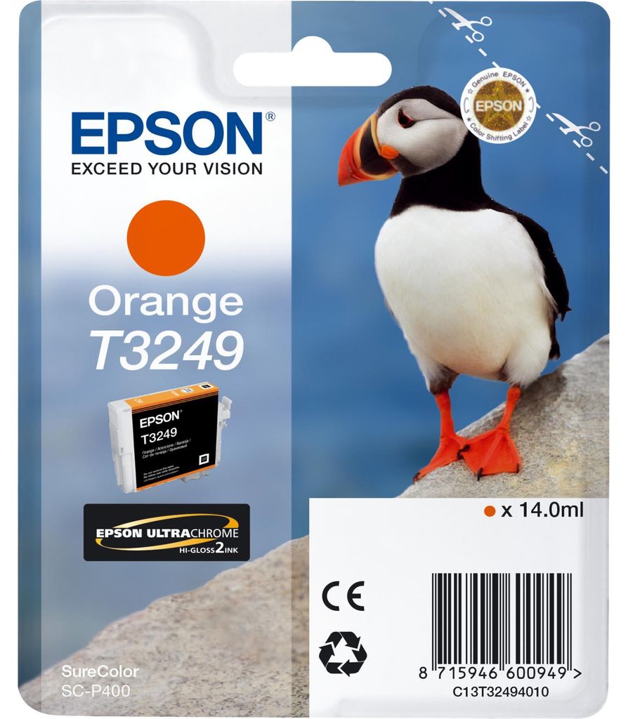 Epson Tintenpatrone orange T 324                     T 3249 Produktbild 