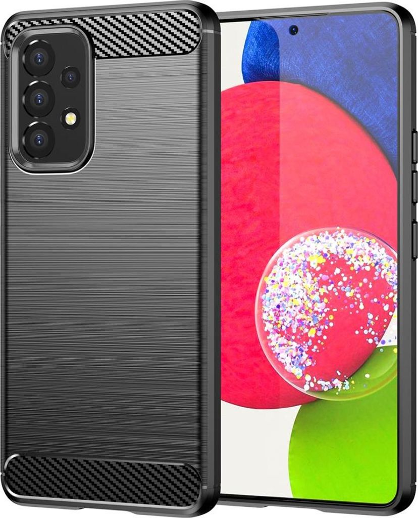 Samsung Galaxy A53 Hülle - Coverup Armor Brushed TPU Back Cover - Schwarz