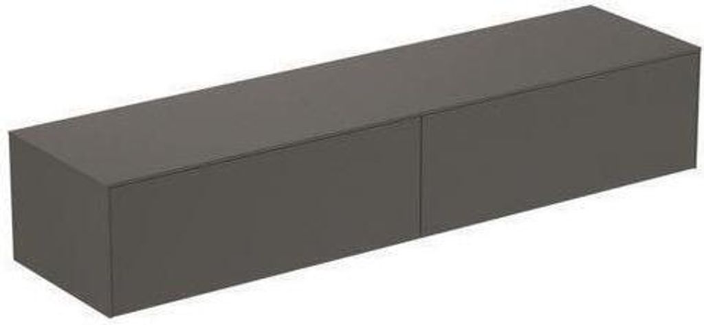 Waschtischplatte CONCA o Ausschnitt 1987x505mm anthrazit matt anthrazit matt