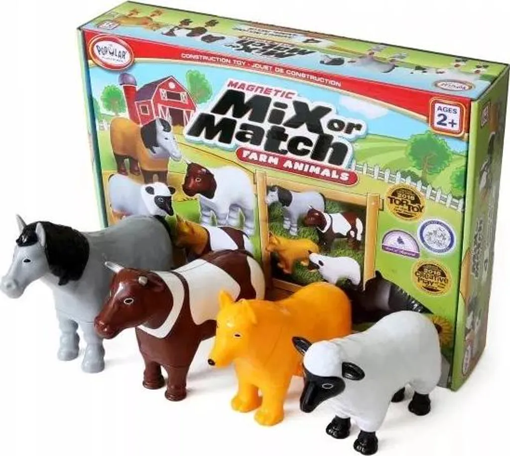 Jouet Magnétique Anti-Frustration Mix or Match Animals Farm Enfant