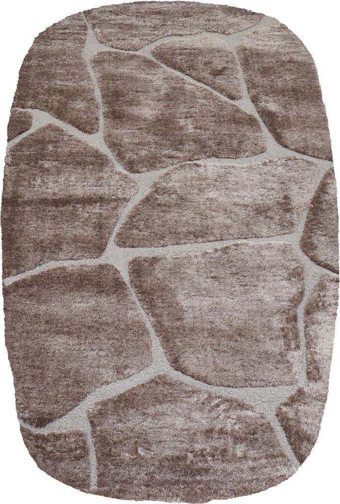 Teppich Macy Braun , Abgerundete Ecken 160 x 230 cm