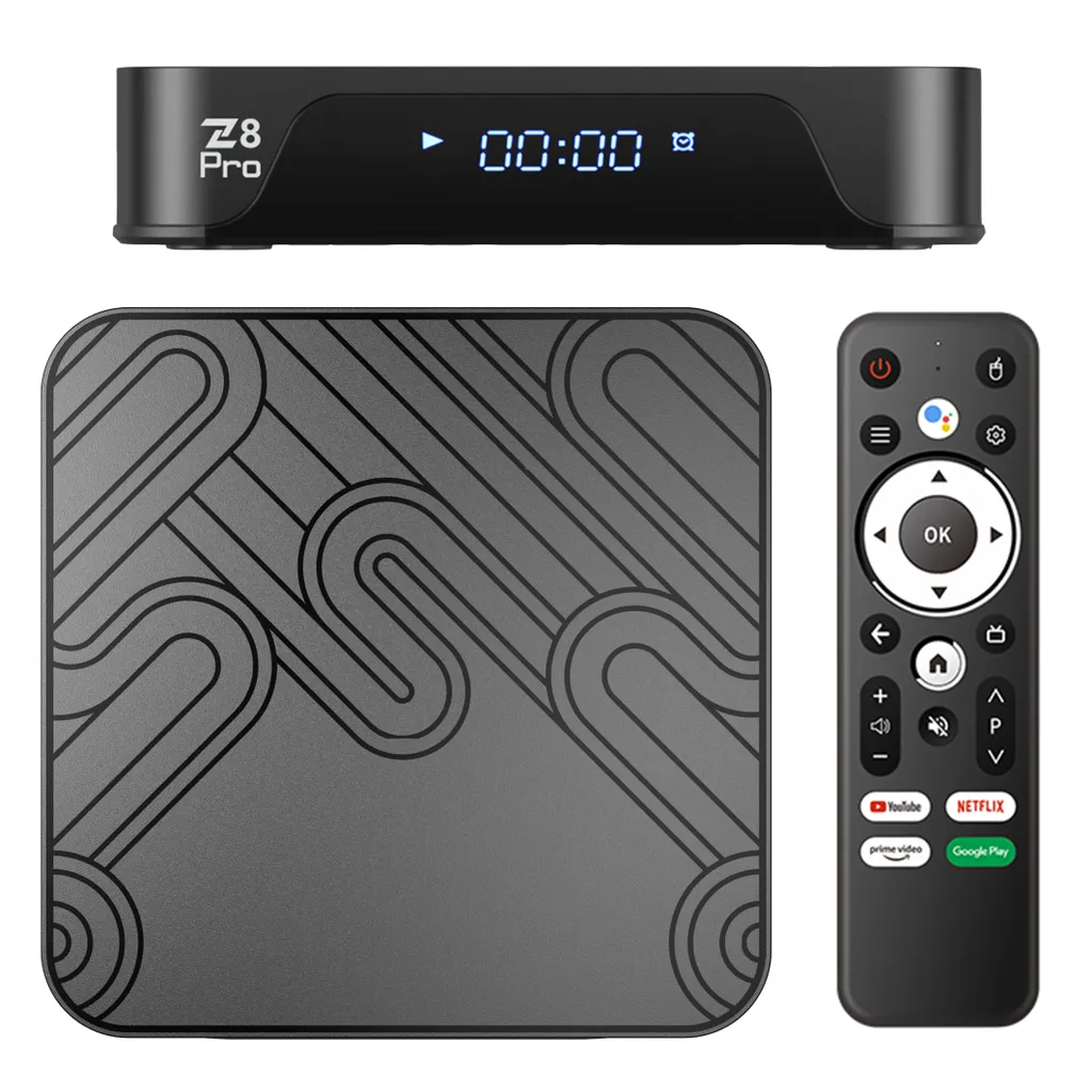 Smart TV Box ZELURXX 4K: Android, BT 5.0 e 32GB per il Futuro della TV