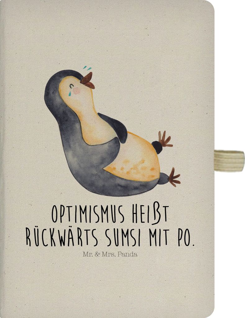 Mr. & Mrs. Panda Kladde Pinguin Lachen - Transparent - Geschenk, notizbuch, Adressbuch, Lol, Journal, Humor, Reisetagebuch, Witzig, Haha, Tagebuch