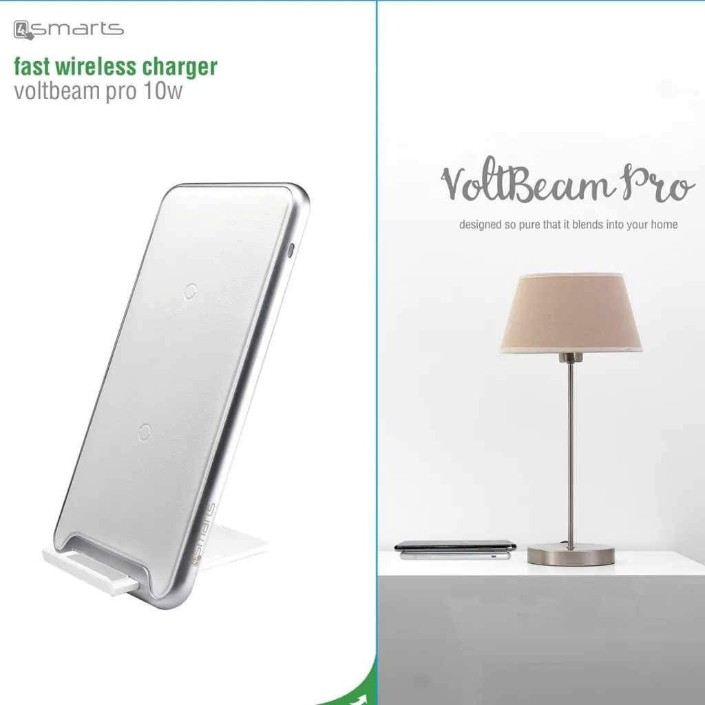 Chargeur sans Fil Qi Rapide 10W VoltBeam Pro pour iPhone et Android - 12