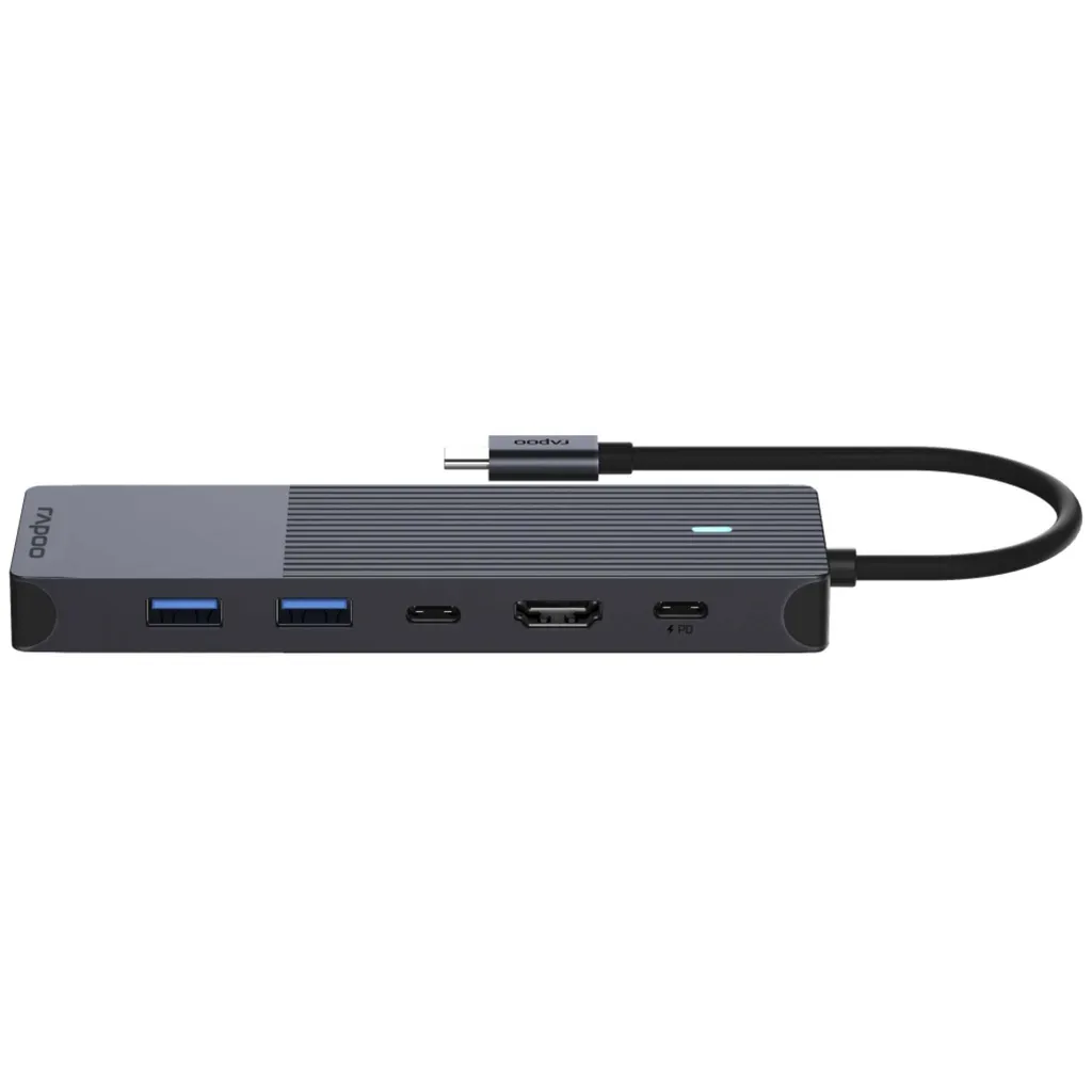 Adaptateur USB-C RAPOO UCM-2002 : Solution 6 ports pour manque de USB