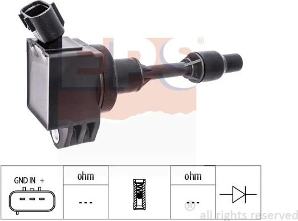Bobine d'allumage crayon pour moteurs 1.0 VTi compatible 108 C1 Aygo