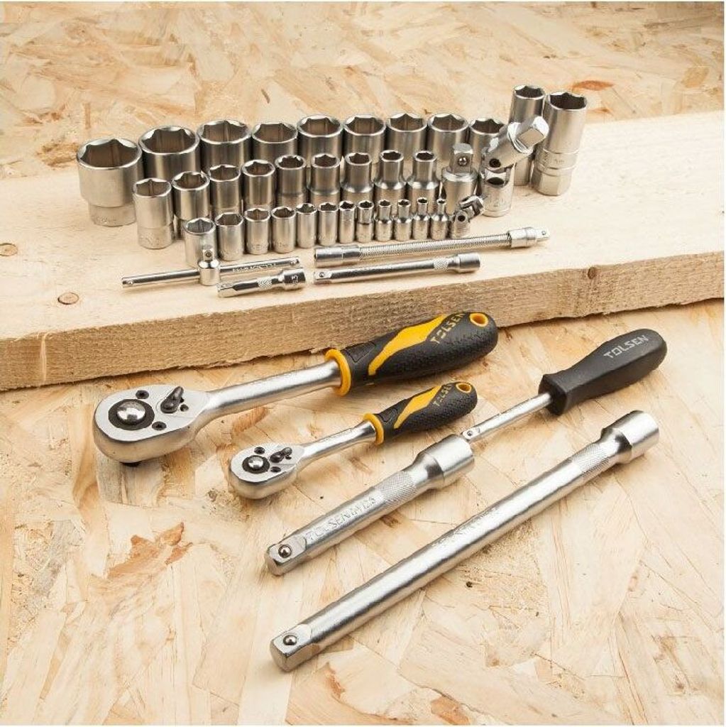 ZKTOOL Steckschlüssel-Set Mit 5 Tiefen Nüssen Und Adaptern Für Auto-Reparaturen