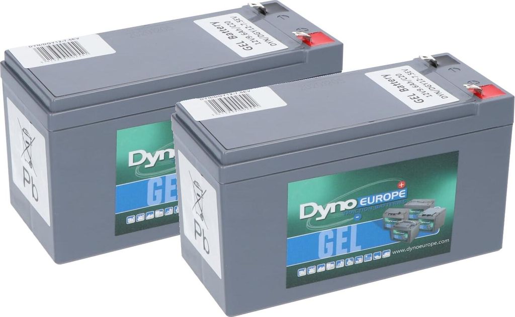 Dyno-Gel-Batterie 12 V 7,5 Ah Ersatzset (ohne Kabel)