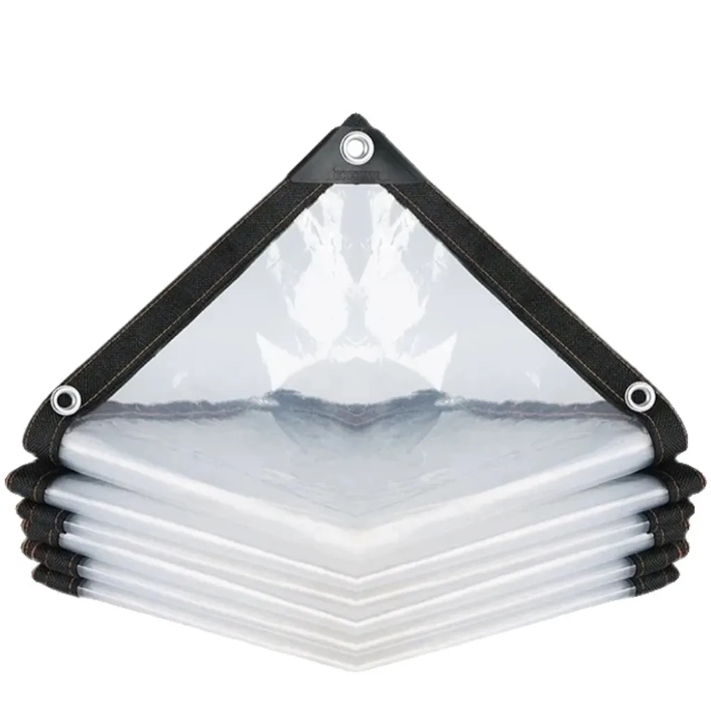 Bâche film transparent 0,12mm en PE imperméable pour serre et jardin