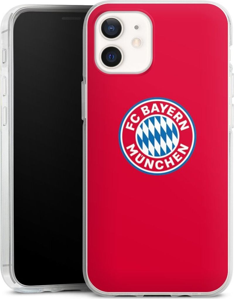 DeinDesign Handyhülle für Apple iPhone 12 Silikon Hülle Case Smartphone Schutzhülle FC Bayern München FCB Logo