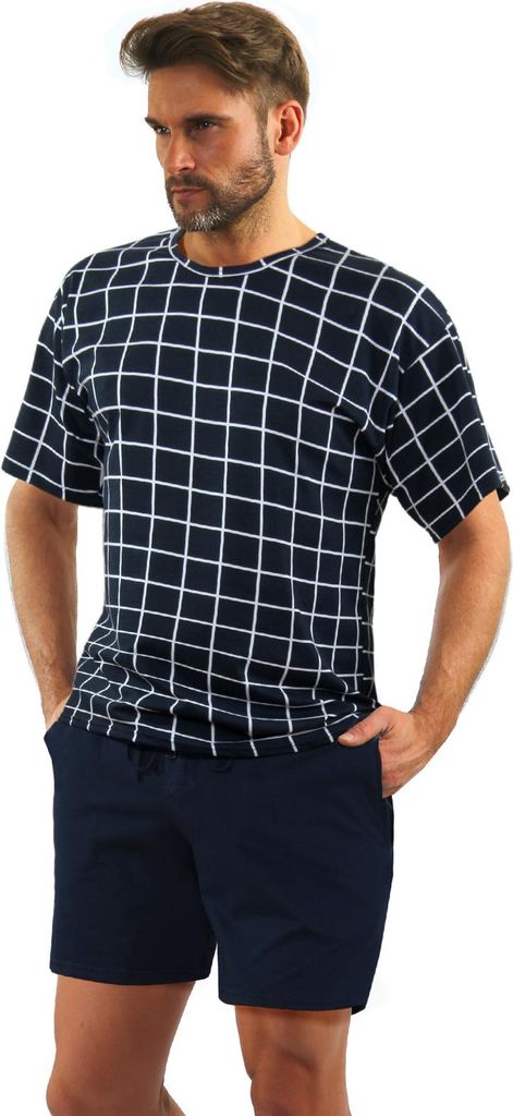 Sesto Senso Herren Pyjama Set - Kurzer Ärmel, Kurze Hose, Produktbild 