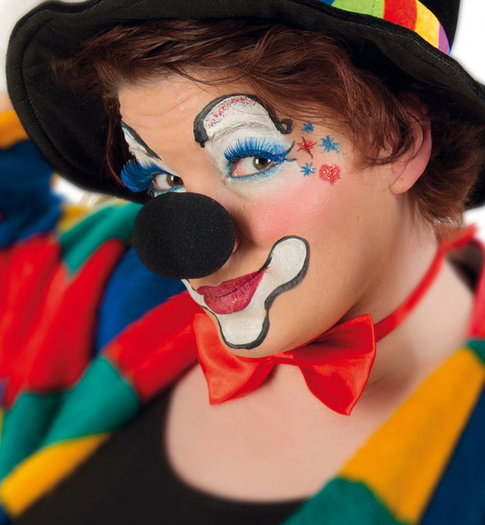 Clownnase, Clown Nase  Schaumstoffnase Schwarz Nase Clown Produktbild 