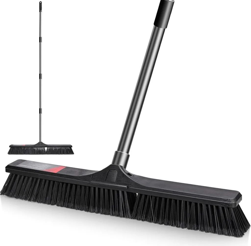Balai 60cm manche extensible - Pour chantiers et nettoyage pro