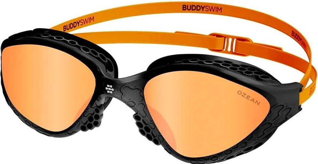 Buddyswim Ozean Schwimmbrille Orange,Schwarz Herren,Damen Orange,Schwarz One Size