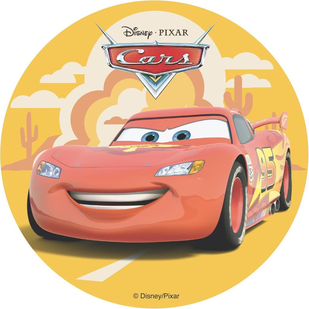 dekora - Cars Lightning McQueen Essbare Oblate - Produktbild 