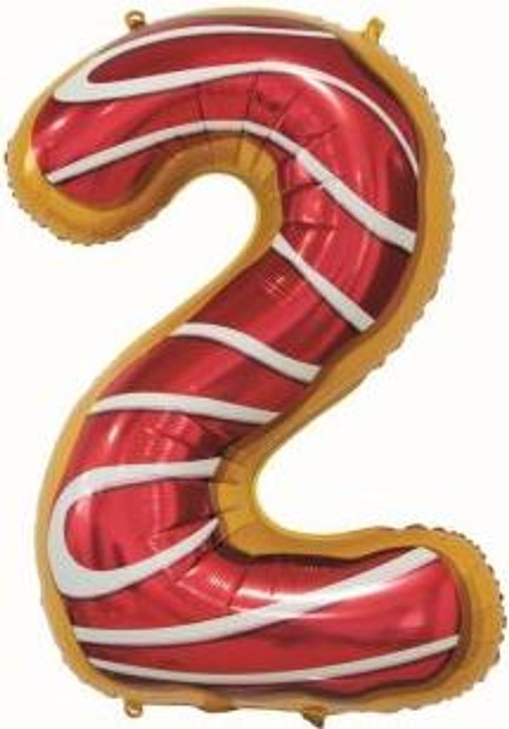 Balon foliowy ciasteczko Cyfra2 78cm