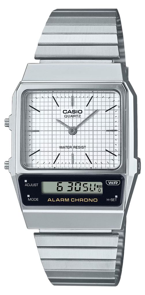 Casio Collection Armbanduhr digital/analog silberfarben Produktbild 