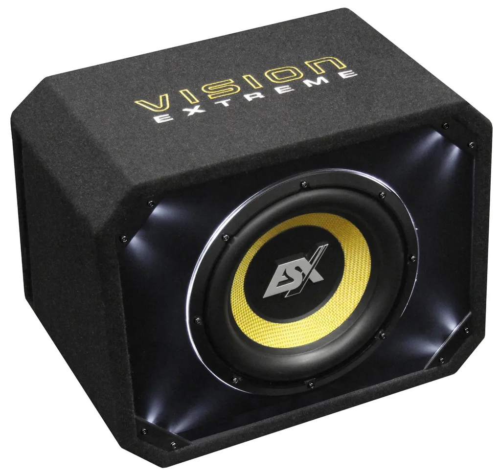 Caisson de Basse 20cm ESX VE200 VISION Subwoofer Bassreflex de 600W
