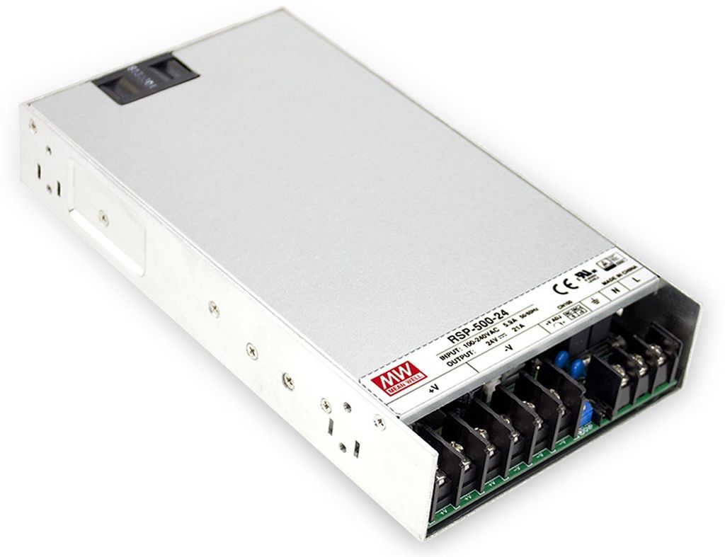Spínaný napájací zdroj MEAN WELL RSP-500-24, 24 V-/21 A Obrázok produktu 