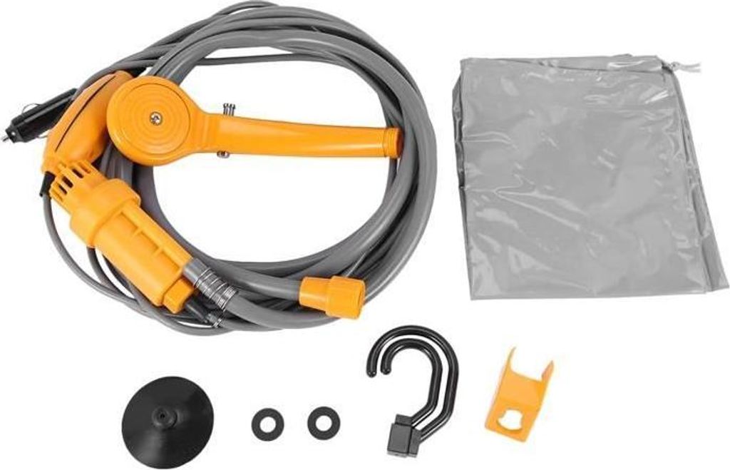 Tragbare elektrische Duschkopf-Wasserpumpe für Camping, Boot, Auto, Wohnwagen, Wandern und Outdoor-Aktivitäten 140