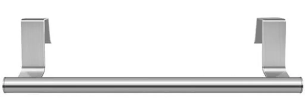 Rangement serviette sans percer porte placard acier inox 36 cm gris inox