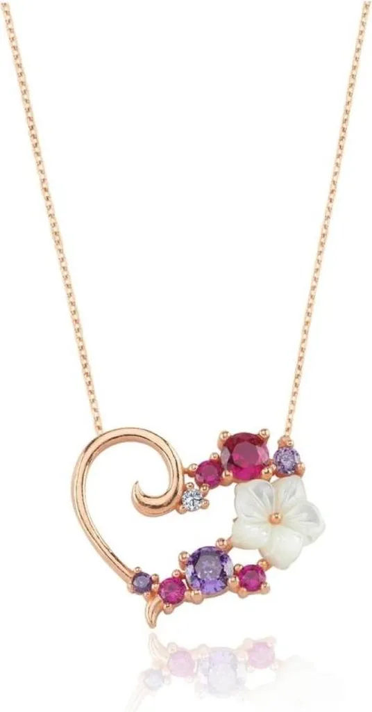 Collier magnolia argent rose 925 : un bijou durable qui ne noircit pas